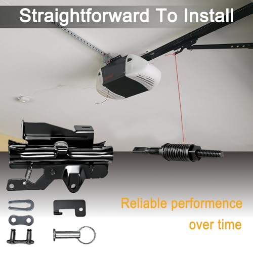 FARMAN 41B3869-3A 41B3869-1 Garage Door Opener Trolley Replacement Kit Fits Chamberlain LiftMaster Model 1040 1140 1250 1255 Heavy-Duty Steel Trolley with All Hardware Included by FARMAN - Image 4