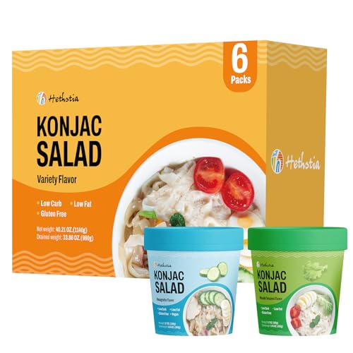 Hethstia Low Carb Shirataki Pasta with Wasabi Sesame Sauce