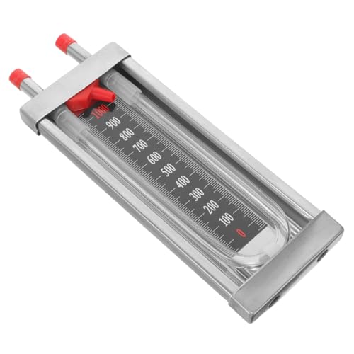 HEALSOPTHY Manómetro de Tubo u Inoxidable Medición de Presión de Gas Compacto y Instalación Uso Doméstico