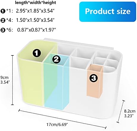 VECH Toothbrush Holder Bathroom Tooth Brush Holder Organiser Wall Mounted No Drill Plastic Storage Electric Toothbrush Holders for Bathrooms (White)