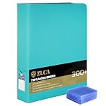 ZLCA Top Loader Binder-9 Pocket, Hold 324 Cards，Trading Card Binder Includes 20 Top Loaders, TopLoader Binder for Sport Card, MTG, TCG (Tiffany Blue)