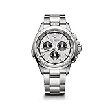 tudor chronograph s&g Gehäusedurchmesser: 42 mm Victorinox Herren analog Swiss Quartz Uhr mit Edelstahl Armband 241728