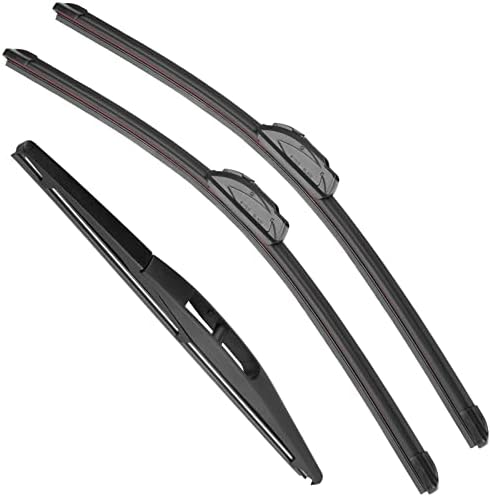 RAINTOK Windshield Wiper Blades Replacement for Toyota Highlander 2020 2021 2022 Original Factory Quality Front Rear Wipers Blade Set for Car - 26" 18" 10" (Piece of 3)