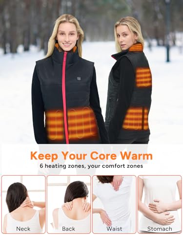 Image of Dr. Prepare Heated Vest for Men, Heated Vest Women, Mens Heated Jacket with Adjustable Sizes (Battery Pack Not Included)