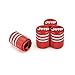EVPRO Valve Stem Caps Tire Decorative 4 Pack Red Fit for Jeep Accessories