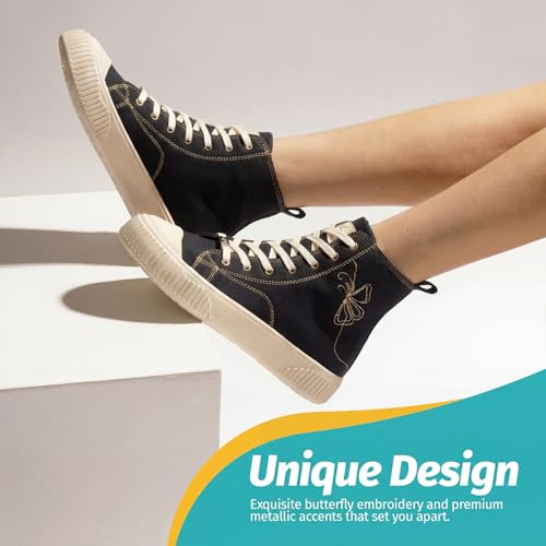 Image of YOHO Canvas CZ Sneakers for Women | Lightweight Casual Shoes | Everyday Comfort, Breathable Fit, Durable Grip Sole, Versatile Slip-On or Lace-Up Style, Trendy