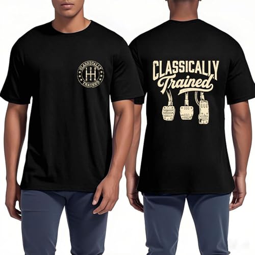 Classically Trained T-Shirt Classically Trained Shirt Funny Car Tee for Men Black