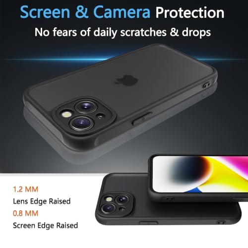 Image of iPhone 15 Case,Translucent Matte(Black)