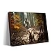 Ploceiny Extra large christian wall art for living room decor Jesus and Lamb canvas wall prints Jesus Running After Lost Lamb Picture for home decor,Religious wall decor for prayer room.A-417 (45"X30")