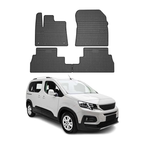Tapis de sol caoutchouc Peugeot Rifter toutes saisons auto