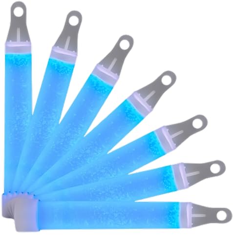 blinkee Bio-Lumina Safety Pack of 50-4 inch Glow Stick Blue - Non-Toxic, Lightweight, and Eco-Friendly Illumination for Outdoor Adventures & Educational Fun