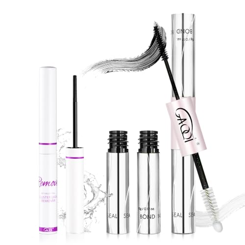 GAQQI Lash Cluster Glue and Remover Set, Bond and Seal Lash Glue - 10ml+5ml