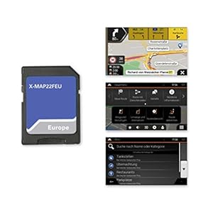 Xzent X-MAP22FEU : Carte Micro SD avec Navigation Automobile pour XZENT Mediencenter X-422 et X-F220, Cartes 3D…