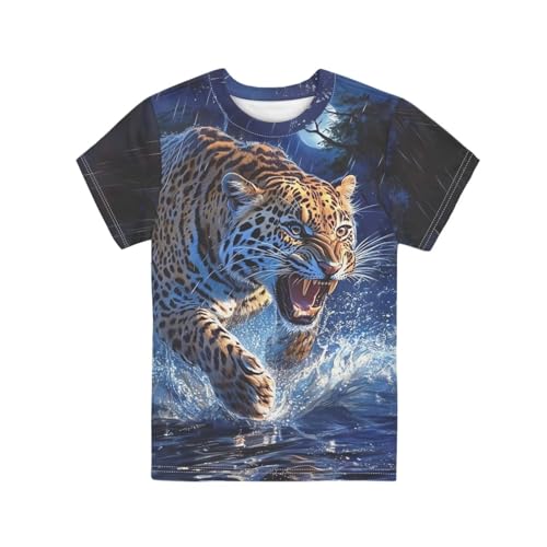 Image of Xhuibop Kids T Shirts for Boys Size 3-16 Girls Short Sleeve Sportswear Active Tops