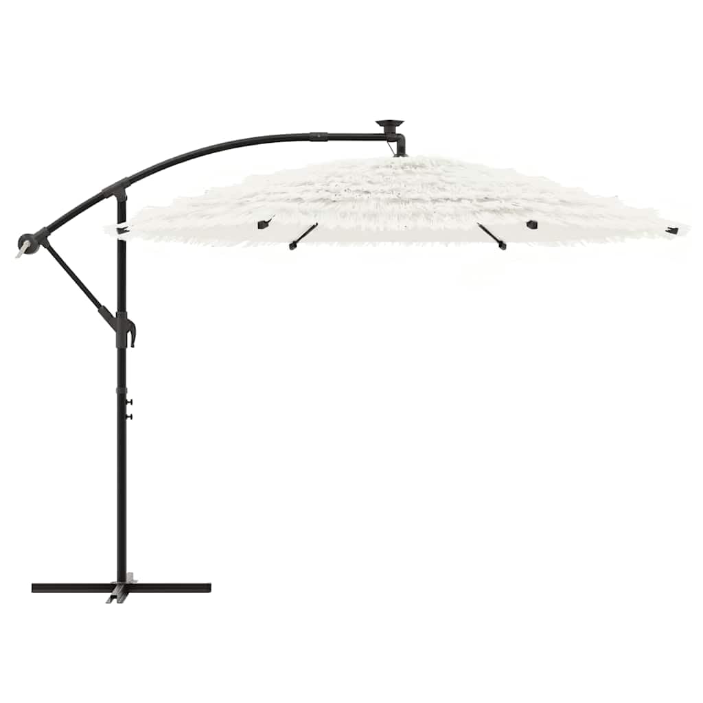 SYDE Ombrellone da giardino, marrone, 246 x 246 x 230 cm