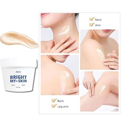 Quatrel Jejuby Cream,Jejuby Gluta Rice Milk Mask, Gluta Rice Clay Mask,Long Lasting Hydration Skin All Over Cream For Women And Men (1pcs)
