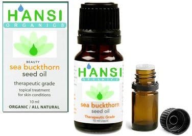 Hansi Organics Seabuckthorn Seed Oil 10ml Organic Skin Condition Treatment Cold Pressed Oil