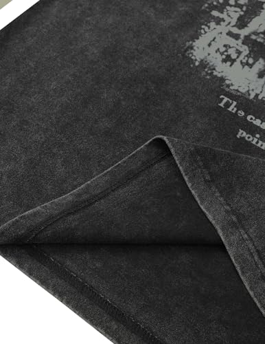 Aelfric Eden Mens T Shirts Castle Graphic Washed Tee Shirt Cotton Short Sleeve Tees Y2k Streetwear Casual 2025 Trendy Tops4