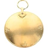 VALICLUD Kupfer Bagua Spiegel Anhänger Rund 5cm Vintage Stil Hängende Dekoration für Zuhause Büro Gartenmauer