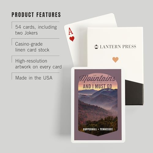 Juegos de cartas Poker Lantern Press 52 naipes miniatura 3