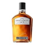 Jack Daniel's Bourbon Gentleman Jack Whiskey, 40% Vol 70 cl – Double Filtration au Charbon de Bois – Doux et Équilibré – Notes de Caramel, Vanille et Chêne – Idéal en Boisson Pure ou en Cocktail