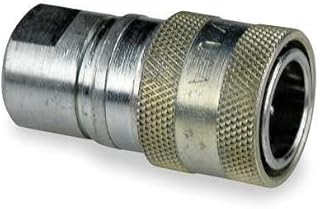 Parker 4050-3P Valved Hydraulic Quick Coupler 3/8 NPT Female Steel