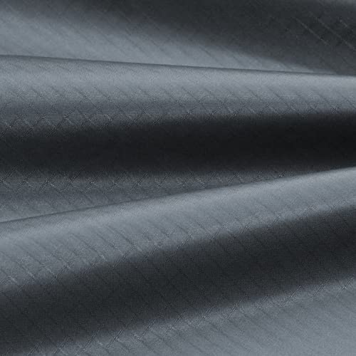 9KM DWLIFE Ripstop-Nylongewebe, 40D, wasserdicht, strapazierfähig, leicht, luftdicht, für Drachen, aufblasbare Flagge, Planenabdeckung, Zelt, DIY-Projekte (2 Meter: 152,4 x 198,1 cm, 03 Dunkelgrau) Cover