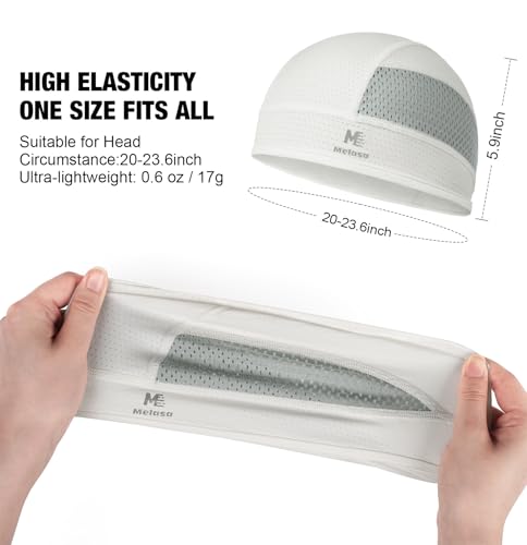 Image of MELASA Cooling Skull Caps Helmet Liner, Lightweight Mesh Under Helmet Cycling Motorcycle Hard Hat Sweat Liner for Men Women