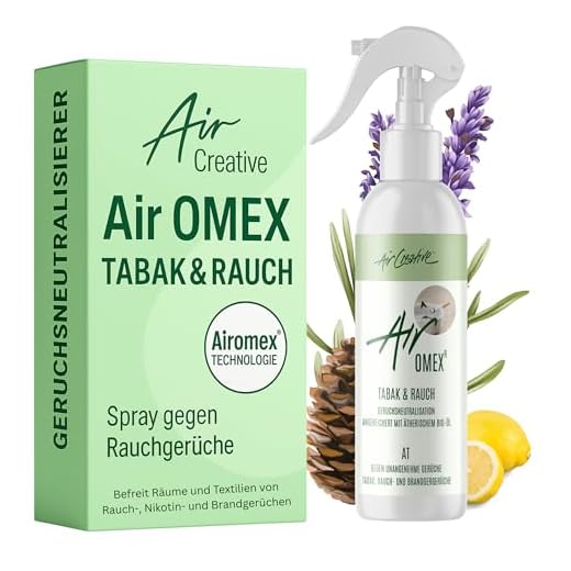Air Creative® Rauchgeruch Entferner Spray - Anti Tabak Geruchsneutralisierer gegen Zigaretten & Nikotingeruch für Wohnung, Auto & Textilien