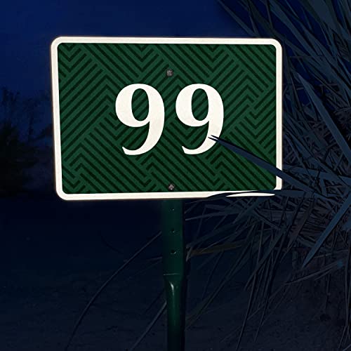 image for SmartSign 7 x 10 inch Custom House Address Yard Sign with 18 inch Stak