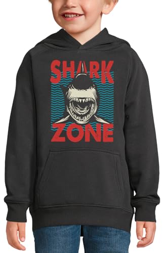 Sweat à capuche requin pour enfant Shark Zone en coton confortable