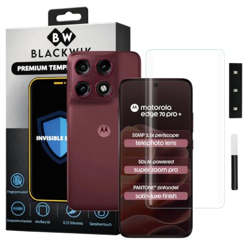 Image of Blackwik UV Curved Tempered Glass for Motorola Edge 70 Pro Plus | 1-Pack