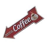 Als Dekoration für Kaffeeteria Restaurant, Bar, Cafe oder Hotel. Auch eine tolle Deko als Wegweiser zur Kaffeetheke auf Party, Hochzeitsfeier etc.!