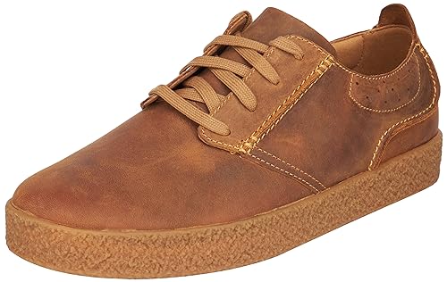 Clarks Baskets Streethilllace pour Homme, Dark Tan Lea., 39.5 EU