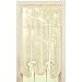 Collections Etc Solid Sheer 58"x64" Rod Pocket Tie Up Shade Window Curtain, Cream