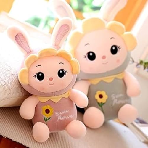 Image of ZEXSAZONE Toy Cute Pink Sunflower Colored Huggable Teddy Bear | 35 cm | Plushie Soft Toys for Kids | Plush Soft Toys for Baby Boys and Girls Kids - Teddy | Best Valentine Gift (Pink-1)