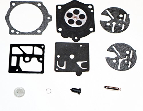 Wadoy Lot 128 CD Carburateur Carb kit pour Husqvarna 128 C 128L tondeuse Débroussailleuse avec filtre à carburant Primer ampoule Carburetor Rebuild Kit Stihl 015 Cover