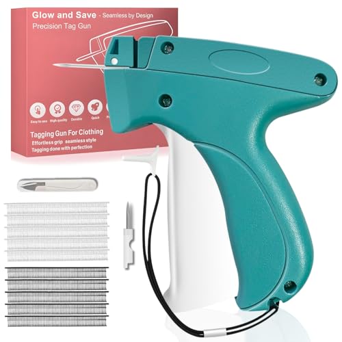 Stitch Gun for Clothes, Stitchy Quick Clothing Fixer, Clothing Tag Gun Kit with 4000 (4.5mm) Fasteners, 2 Needles & Scissor, Durable Plastic Tag Attacher Gun for Retail, Boutique & Labeling