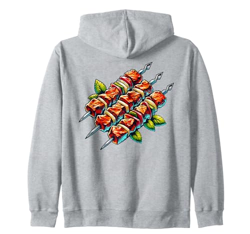 Shashlik Master Grill Russian Skewers Grill Russia Zip Hoodie