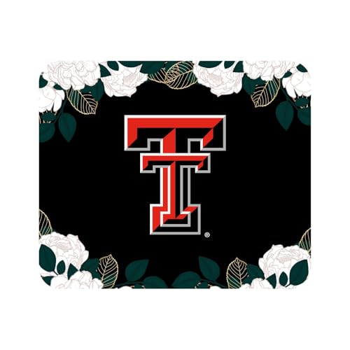 Mouse Pad, Fabric, Texas Tech University Standard/Floral White