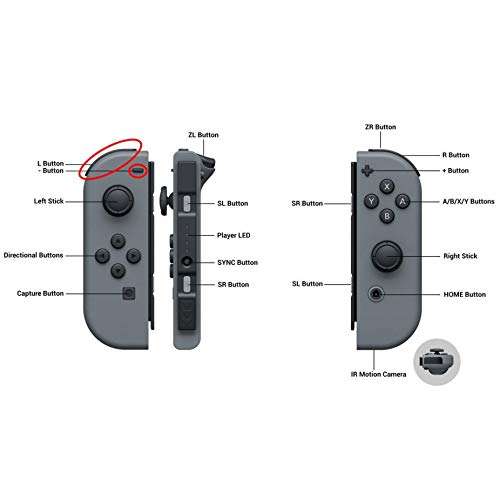 Cabo Flat Flex Botão L & Menos p/ Nintendo Switch Joy-con