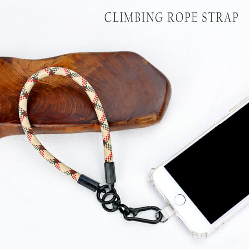 Boho Macrame Phone Wrist Strap, Cell Phone Lanyard with Tether Tab, Purple - Photo 31 sur 85