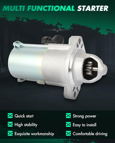 Image of SCITOO Starter Compatible for Honda for Accord 2013-2017 L4 2.4L Manual Transmission Engine Starter Motor 10915