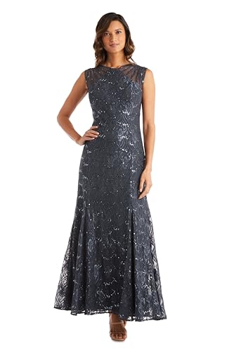 R&M Richards Women's Starlit Siren Sequin Gown