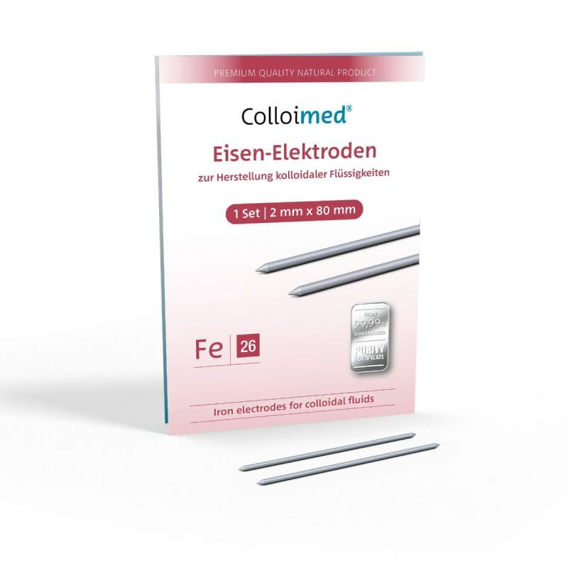 Électrodes en fer Colloimed CM2000 évitez l'usure avec les tiges Fe 2 x 80 mm
