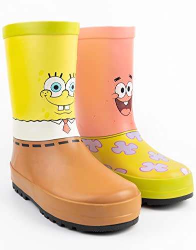 SpongeBob SquarePants Kids Yellow and Pink Rain Boots | SpongeBob Merch3