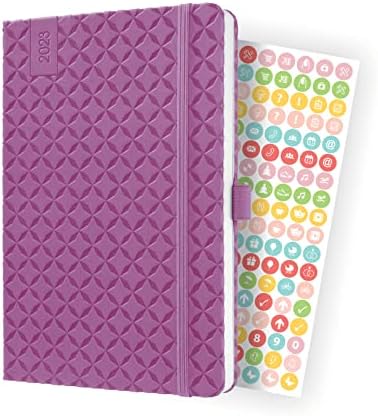 SIGEL J3100 Jolie Weekly diary 2023 - hardcover - 9,5 x 15 cm - 174 pages - blue