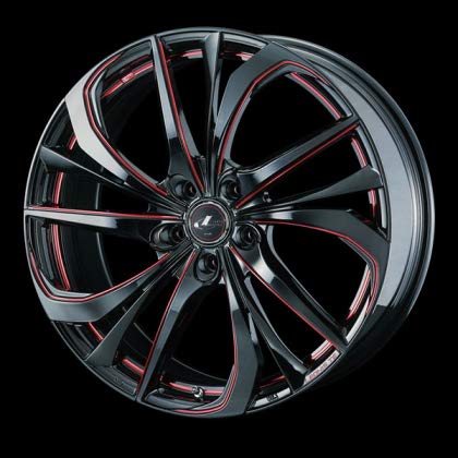 weds ウェッズ レオニス TE 38758 17インチ 17×6.5J インセット:53 穴数:5 PCD:114.3 ハブ径:73 カラー:BK/SC