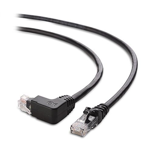 Cable Matters 10Gbps Combo-Pack 90 Degree Cat 6, Cat6 Right Angle Ethernet Cable 3 Ft (Right Angle Down + Right Angle Up) #TOP4