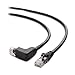 Cable Matters 10Gbps Combo-Pack 90 Degree Cat 6 Ethernet Cable - 5ft, Cat6 Right Angle Ethernet Cable (Right Angle Up and Down Connectors)